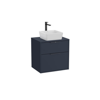 Koupelnová skříňka bez umyvadla Roca Optica 58,5x56,5x45,5 cm modrá mat OPTDESK602ZM