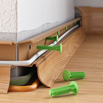 Hmoždinky pro PVC soklové lišty, 40 ks, NATNG0C00