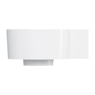 Omnires Ovo M+ umyvadlo na desku / závěsné – pravé, 33 × 34 cm, bílá lesk OVO335UWPBP