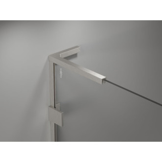 Sprchové dveře Mexen Lunar-B L s pravými panty 150 cm, průhledné, kartáčovaný nikl - 832SL-150-050-97-00-P