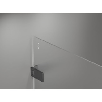 Sprchové dveře Mexen Lunar-F L pravé, skládací 150 cm, průhledné, kartáčovaná pistole gray - 836SL-150-050-66-00-P