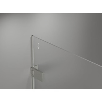 Sprchové dveře Mexen Lunar-F L pravé skládací 145 cm, průhledné, kartáčovaný nikl - 836SL-145-050-97-00-P