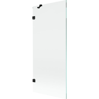 Vanová zástěna Mexen Lunar s jedním křídlem 80 x 150 cm, průhledná, černá - 897-080-000-70-00