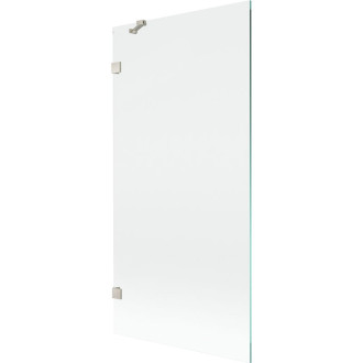 Vanová zástěna Mexen Lunar s jedním křídlem 90 x 150 cm, průhledná, kartáčovaný nikl - 897-090-000-97-00