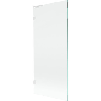 Vanová zástěna Mexen Lunar L s jedním křídlem 80 x 150 cm, průhledná, bílá - 897L-080-000-20-00