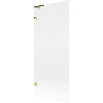 Vanová zástěna Mexen Lunar L s jedním křídlem 80 x 150 cm, průhledná, zlatá - 897L-080-000-50-00