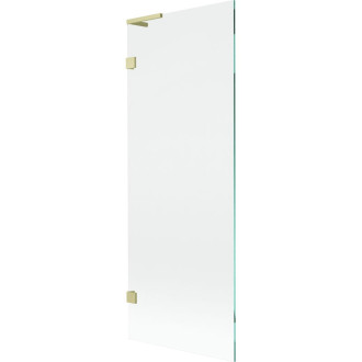 Vanová zástěna Mexen Lunar L s jedním křídlem 70 x 150 cm, průhledná, kartáčované zlato - 897L-070-000-55-00