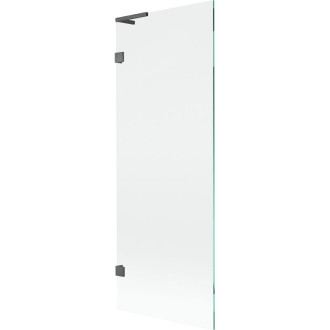 Vanová zástěna Mexen Lunar L s jedním křídlem 70 x 150 cm, průhledná, kartáčovaná pistolově šedá - 897L-070-000-66-00