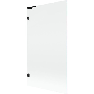 Vanová zástěna Mexen Lunar L s jedním křídlem 100 x 150 cm, průhledná, černá - 897L-100-000-70-00