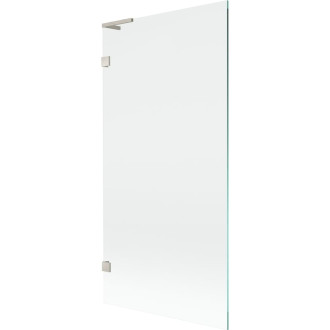 Vanová zástěna Mexen Lunar L s jedním křídlem 90 x 150 cm, průhledná, kartáčovaný nikl - 897L-090-000-97-00