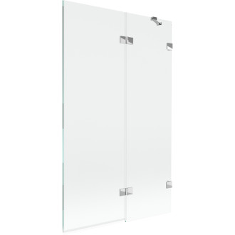 Vanová zástěna Mexen Lunar 2-křídlá pravá 110 x 150 cm, průhledná, chrom - 897-110-100-01-00-P