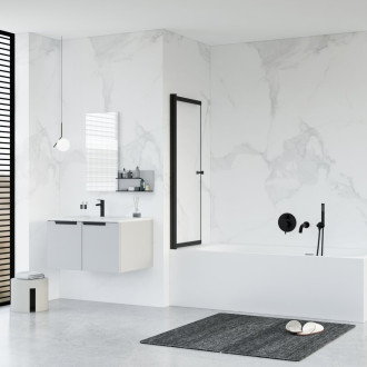 Vanová zástěna EASY SLIDE BLACK NEW