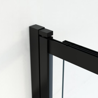 Vanová zástěna EASY SLIDE BLACK NEW