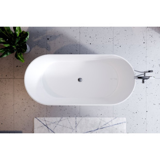Volně stojící vana LOVA bílá lesklá