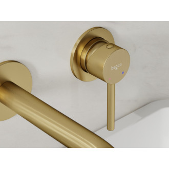 Podomítková umyvadlová baterie ILLUSION Zlatá broušená