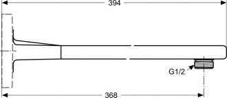 Ideal Standard ARCHIMODULE A1524AA připevnění ke stěně 370 mm