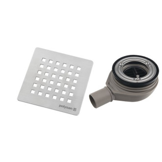 FLEXIA vaničkový sifon, průměr 90mm, DN40, krytka nerez mat 17731