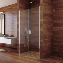 Mereo Lima sprchové dveře lítací, 80x190 cm, chrom ALU, sklo čiré 6 mm, EC CK80513K