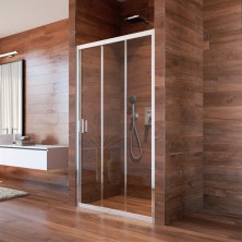Mereo Lima sprchové dveře zasunovací, trojdílné, 90x190 cm, chrom, sklo 6 mm CK80622K