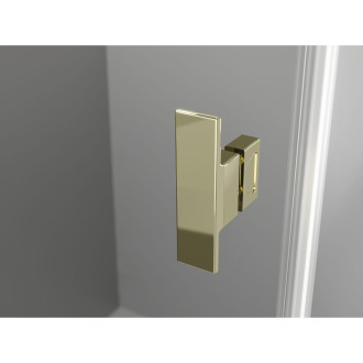 Sprchový kout Mexen Mist L Duo s výklopným mechanismem 95 x 95 cm, průhledný, zlatý - 8A4L-095-095-50-00