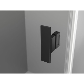 Sprchový kout Mexen Mist L Duo s výklopným mechanismem 95 x 90 cm, průhledný, černý - 8A4L-095-090-70-00