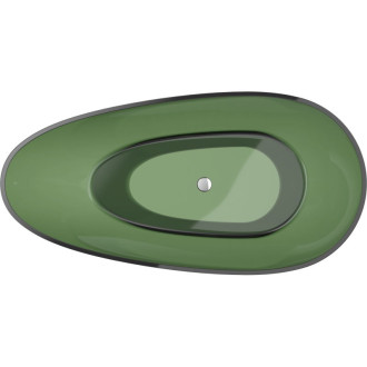 Volně stojící průhledná vana Mexen Glass Forest 170 x 85 cm, chromová zátka - 58061708502