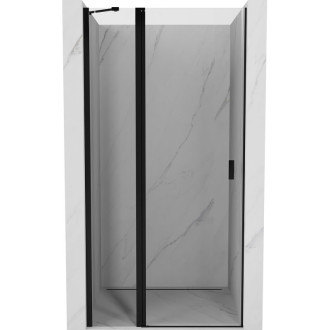 Sprchové dveře Mexen Mist s otočnými dveřmi 70 cm, průhledné, černé - 8A4-070-000-70-00