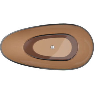 Mexen Glass earth wanna wolnostojąca transparentna 170 x 85 cm, korek chrom - 58061708505