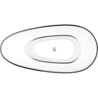 Mexen Glass clear wanna wolnostojąca transparentna 170 x 85 cm, korek chrom - 58061708508