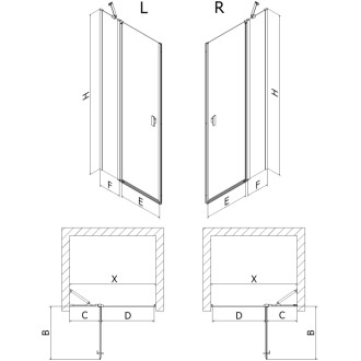 Sprchové dveře Mexen Mist s pravými panty 120 cm, černý rošt, černé - 8A4-120-000-70-77-P