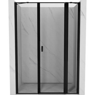 Sprchové dveře Mexen Mist s pravými panty 120 cm, černý rám, černé - 8A4-120-001-70-70-P