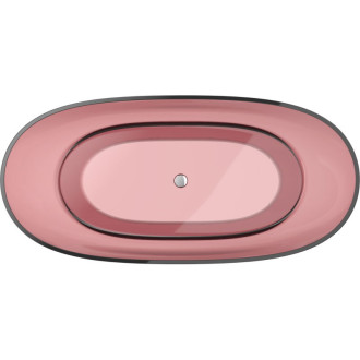 Mexen Pure eozyna wanna wolnostojąca transparentna 170 x 80 cm, korek chrom - 58071708003