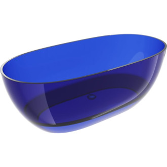 Volně stojící vana Mexen Pure Sapphire průhledná 170 x 80 cm, chromová zátka - 58071708016