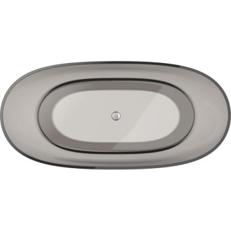 Mexen Pure bronze wanna wolnostojąca transparentna 170 x 80 cm, korek chrom - 58071708018