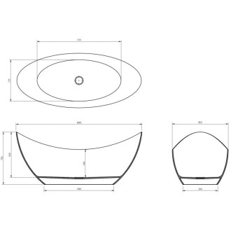 Mexen Vea earth wanna wolnostojąca transparentna 180 x 80 cm, korek chrom - 58091808005