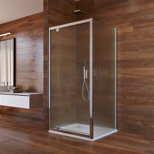 Mereo Lima sprchový kout, 90x90x190 cm, pivotové dveře a pevný díl, sklo Point CK86922K