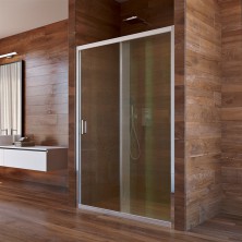 Mereo Lima sprchové dveře zasunovací, dvoudílné, 120x190 cm, chrom ALU, sklo 6 mm CK80422K