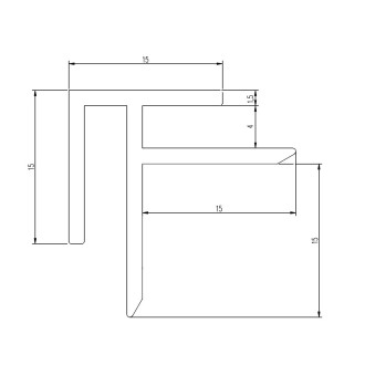 SPC nástěnný obklad vnitřní - vnější roh