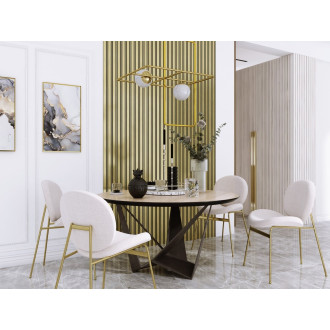 Lamelový nástěnný obklad vnitřní SÉRIE M - Zlatá barva