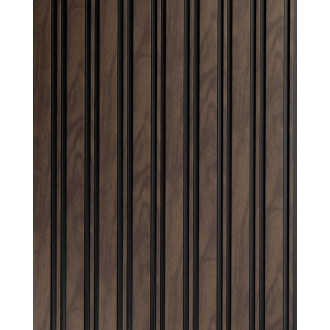 Lamelový nástěnný obklad vnitřní SÉRIE M, ukončovací profil - Ořech