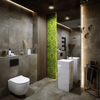 Lamelový nástěnný obklad vnitřní SÉRIE V - Ořech