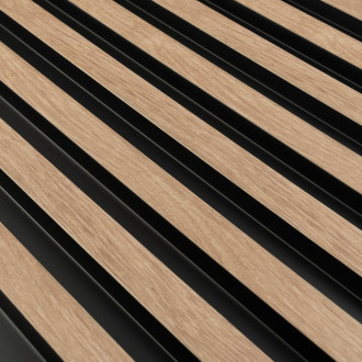 Lamelový nástěnný obklad vnitřní SÉRIE V, ukončovací profil - Dub zlatý