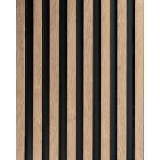 Lamelový nástěnný obklad vnitřní SÉRIE V, ukončovací profil - Dub zlatý