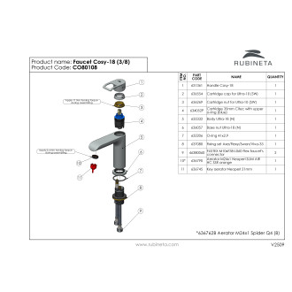 Umyvadlová baterie COSY-18 CHROM