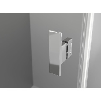 Sprchový kout Mexen Mist-H Duo s pravými panty 100 x 120 cm, průhledný, chrom - 8A5-100L-120P-01-00