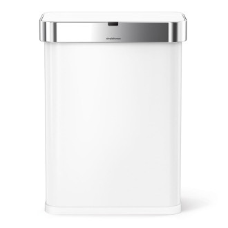 Simplehuman bezdotykový odpadkový koš SENSOR hlasové ovládání 58 L černá ocel ST2048
