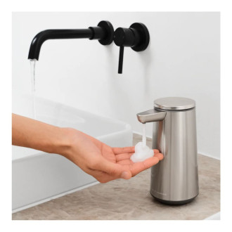Simplehuman bezdotykový dávkovač mýdlové pěny – 296 ml kartáčovaná nerez dobíjecí ST1093