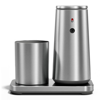 Simplehuman bezdotykový dávkovač mýdlové pěny – 296 ml + kelímek bílá ocel dobíjecí ST1099