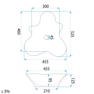 Rea IZOLDA Umyvadlo na desku REA-U6365