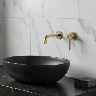 Podomítková vanová baterie Rea Foster Brush Gold